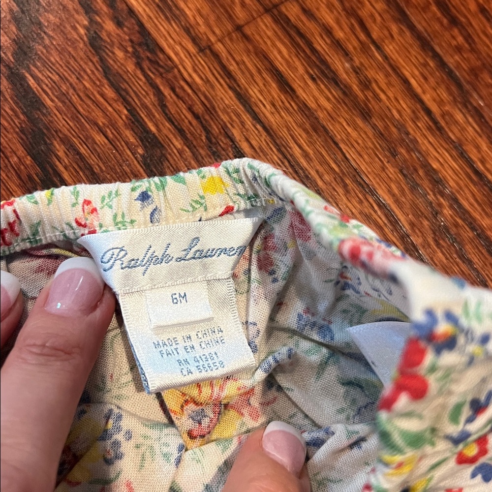 Baby Girl Ralph Lauren Floral Summer Dress Size 6 Months - Picture 10 of 10